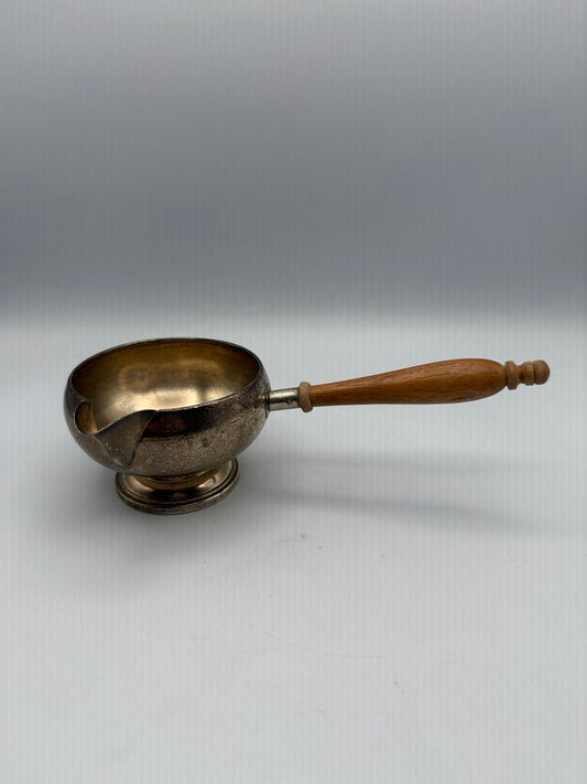 VTG Amston Sterling Silver Brandy Warmer Wood Handle 84 Grams /ro