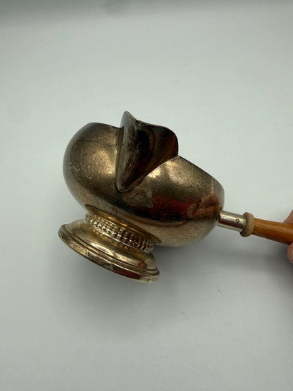 VTG Amston Sterling Silver Brandy Warmer Wood Handle 84 Grams /ro