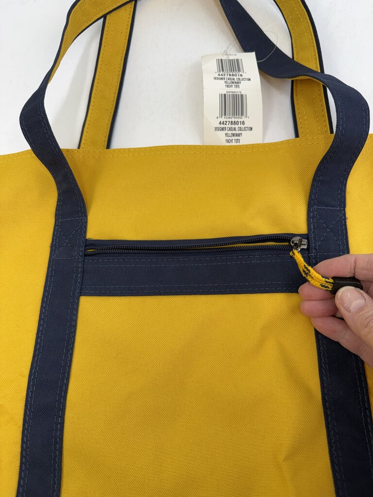 Samsonite Yacht Tote Travel Bag Navy Yellow New 25” x16” rb
