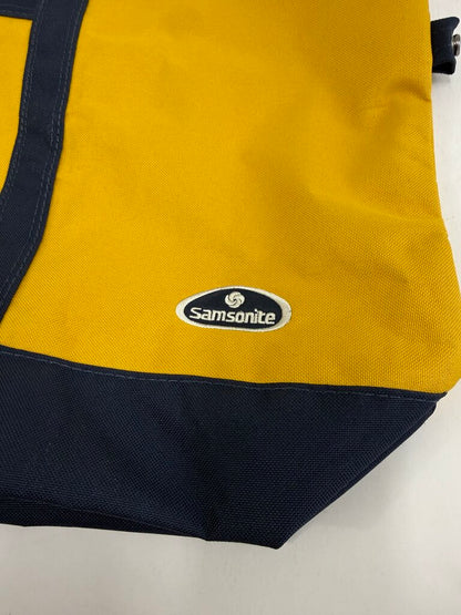Samsonite Yacht Tote Travel Bag Navy Yellow New 25” x16” rb