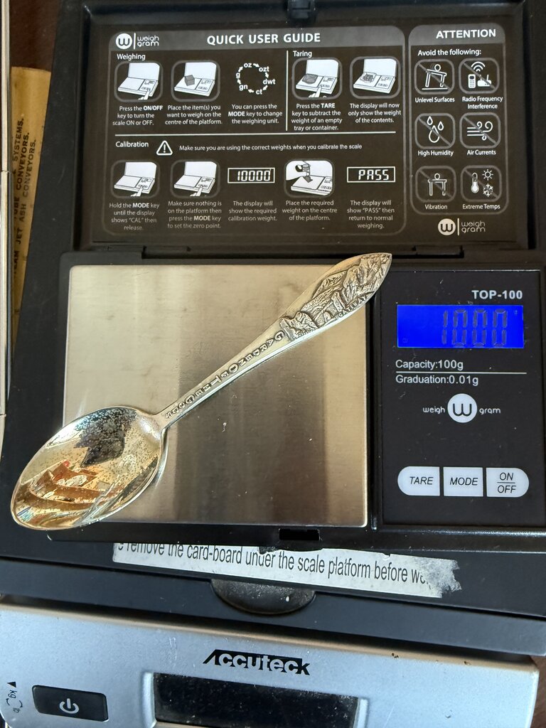 VTG Sterling Silver Souvenir Spoon Garden of the Gods /ro