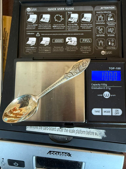 VTG Sterling Silver Souvenir Spoon Garden of the Gods /ro