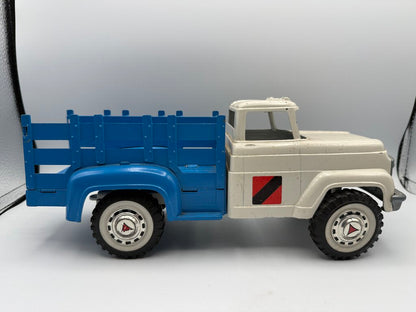 VTG Hubley Blue & White Mighty Metal Farm Stake Truck /rb