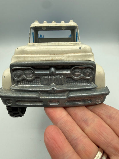 VTG Hubley Blue & White Mighty Metal Farm Stake Truck /rb