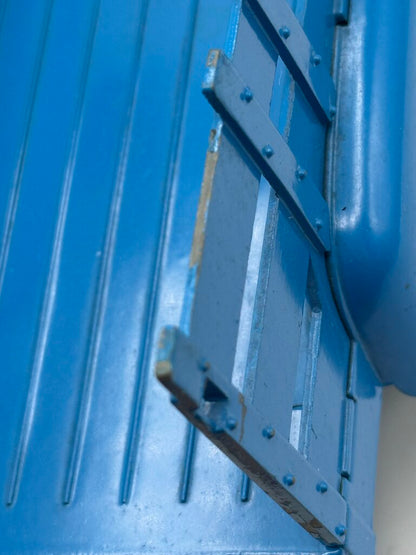 VTG Hubley Blue & White Mighty Metal Farm Stake Truck /rb