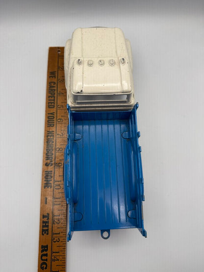 VTG Hubley Blue & White Mighty Metal Farm Stake Truck /rb