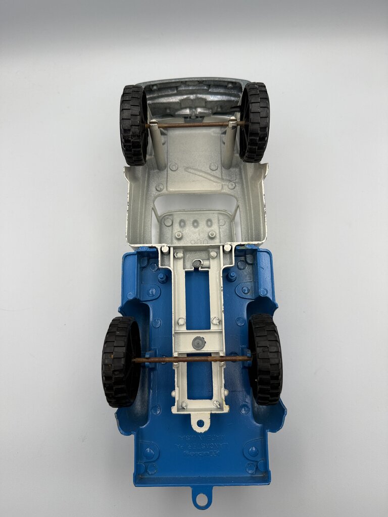 VTG Hubley Blue & White Mighty Metal Farm Stake Truck /rb