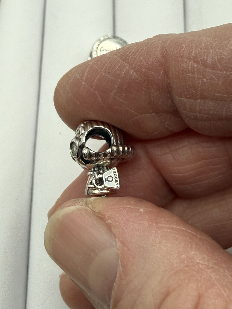 Pandora Sterling Silver Charms Mrs. Wise, Grandma /ro