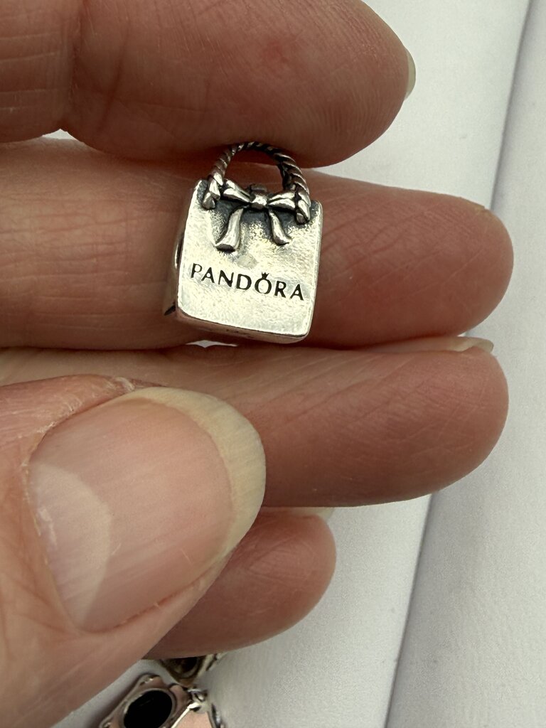 Set of 3 Authentic Pandora Handbag Charms/Beads /ro