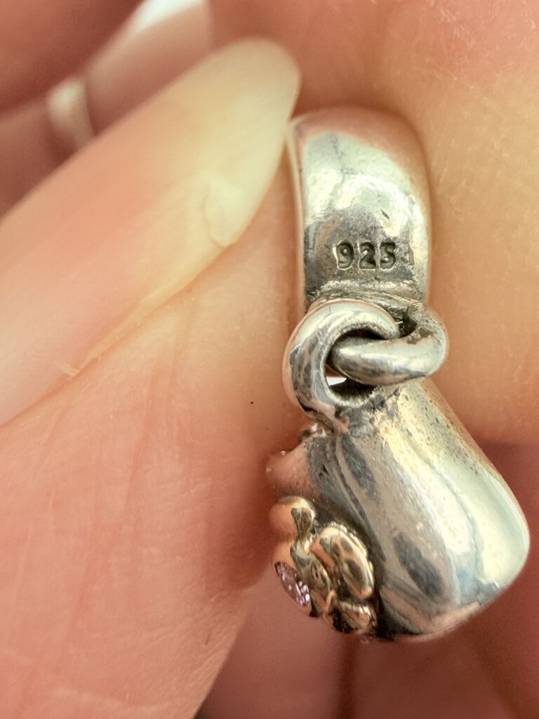 Pandora set of 5 Dangle Charms Sterling Silver Jewelry /ro