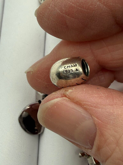 Estate lot of 7 Chamilia Sterling Silver Beads Charm Spacer /ro