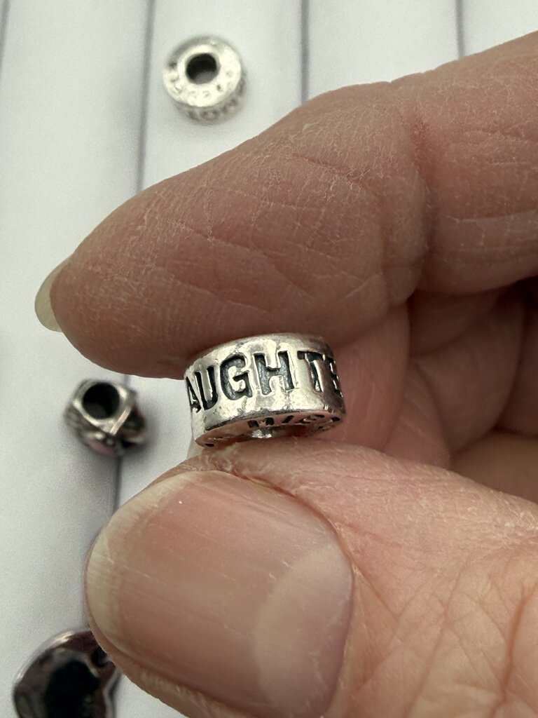 Estate lot of 7 Chamilia Sterling Silver Beads Charm Spacer /ro