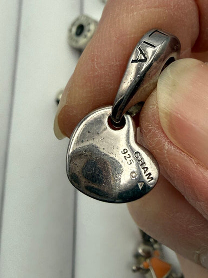 Estate lot of 7 Chamilia Sterling Silver Beads Charm Spacer /ro