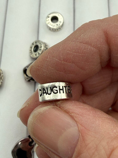 Estate lot of 7 Chamilia Sterling Silver Beads Charm Spacer /ro