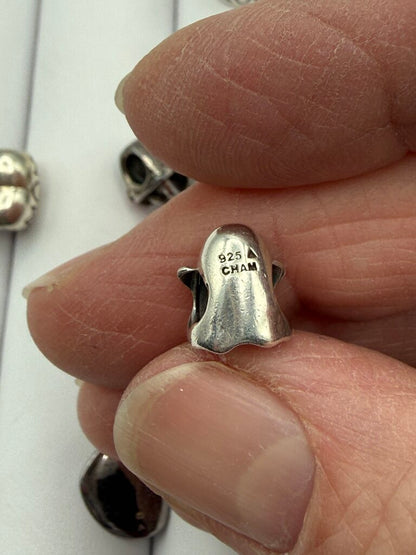 Estate lot of 7 Chamilia Sterling Silver Beads Charm Spacer /ro