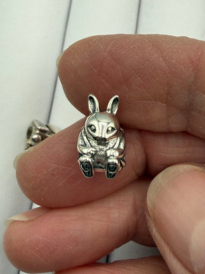 Pandora Sterling Silver Bunny Rabbit Bead Charms /ro