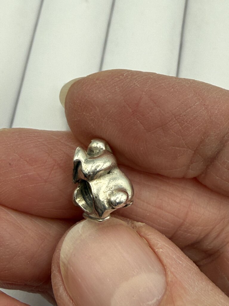 Pandora Sterling Silver Bunny Rabbit Bead Charms /ro