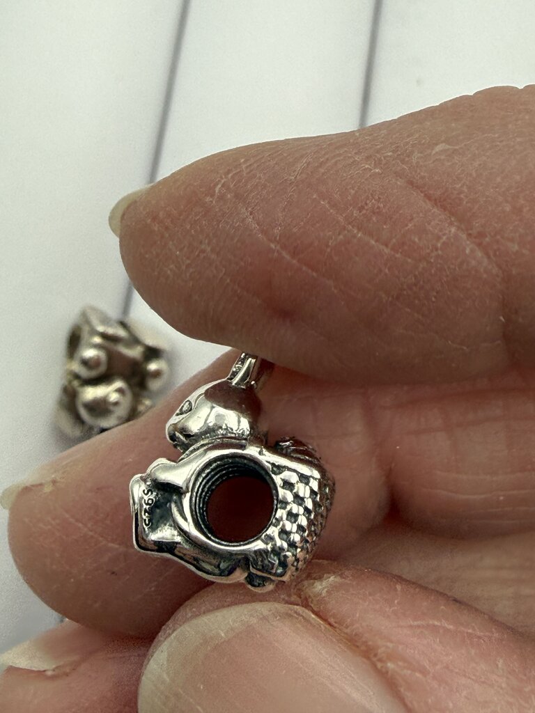 Pandora Sterling Silver Bunny Rabbit Bead Charms /ro