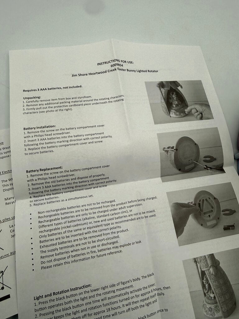 Jim Shore Figurine Easter is All Around Light to Rotates /rw