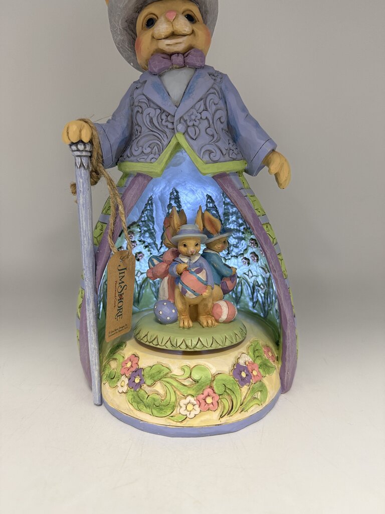 Jim Shore Figurine Easter is All Around Light to Rotates /rw