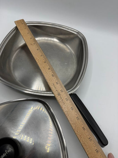 Vintage Aristo-Craft Stainless Steel Pan 8.5” w/lid /rw