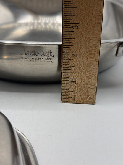Vintage Aristo-Craft Stainless Steel Pan 8.5” w/lid /rw