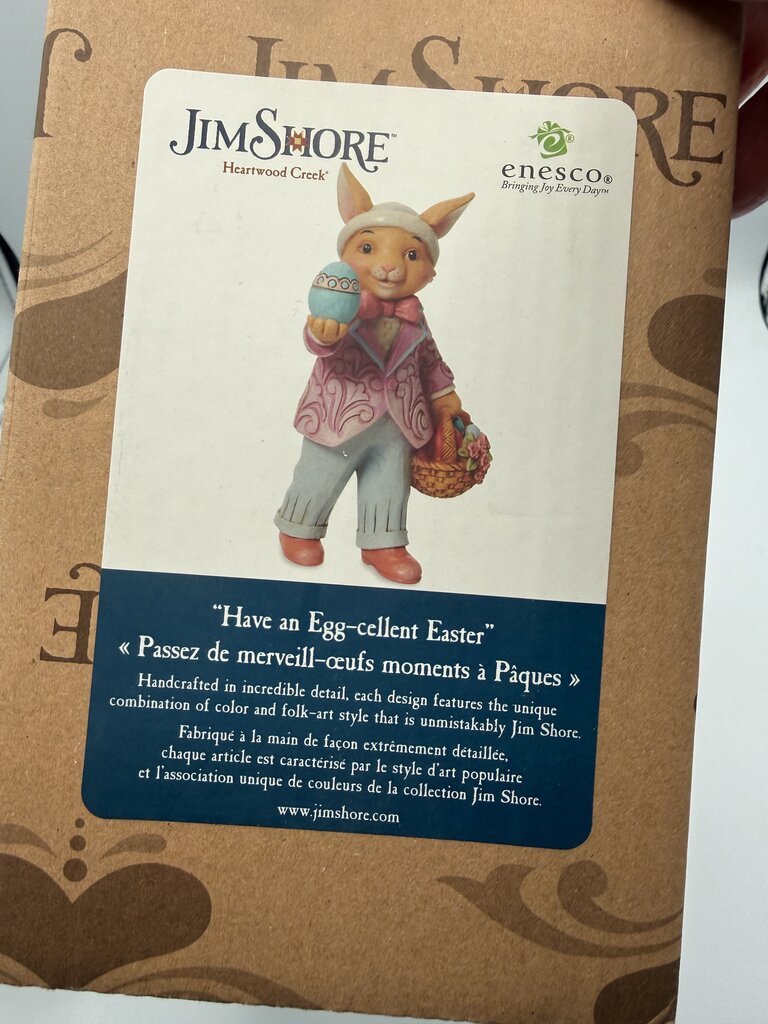 Jim Shore Have an Egg-cellent Easter Figurine NIB /rw
