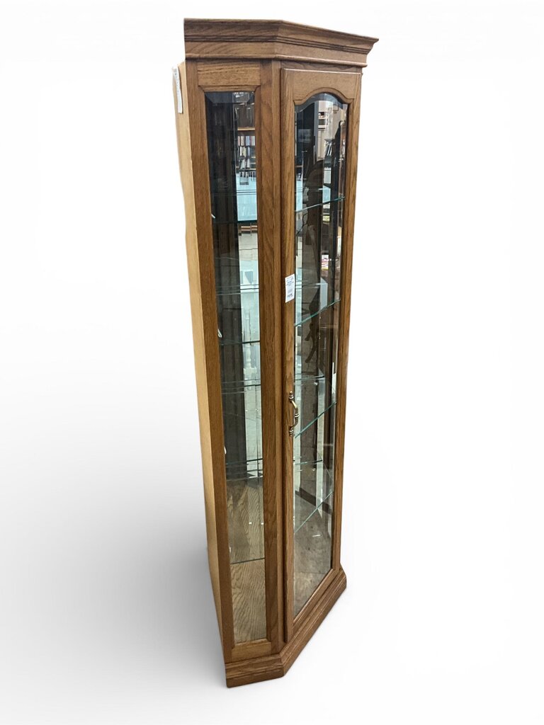 Lighted Corner Curio Cabinet