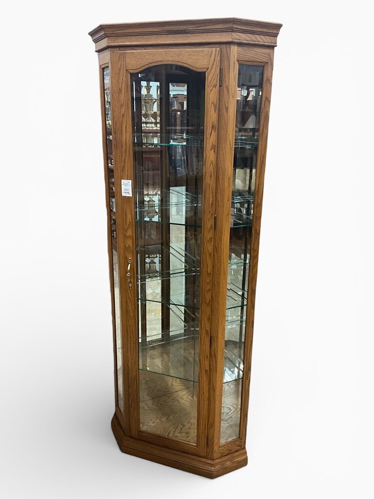 Lighted Corner Curio Cabinet