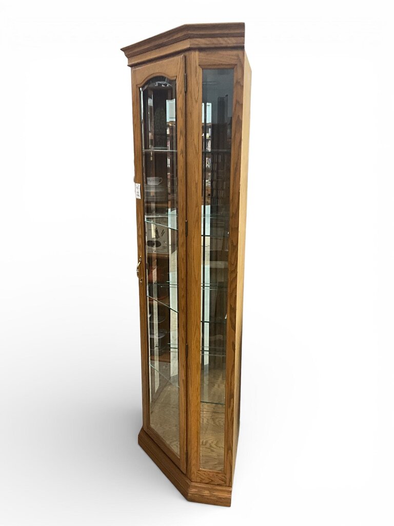 Lighted Corner Curio Cabinet