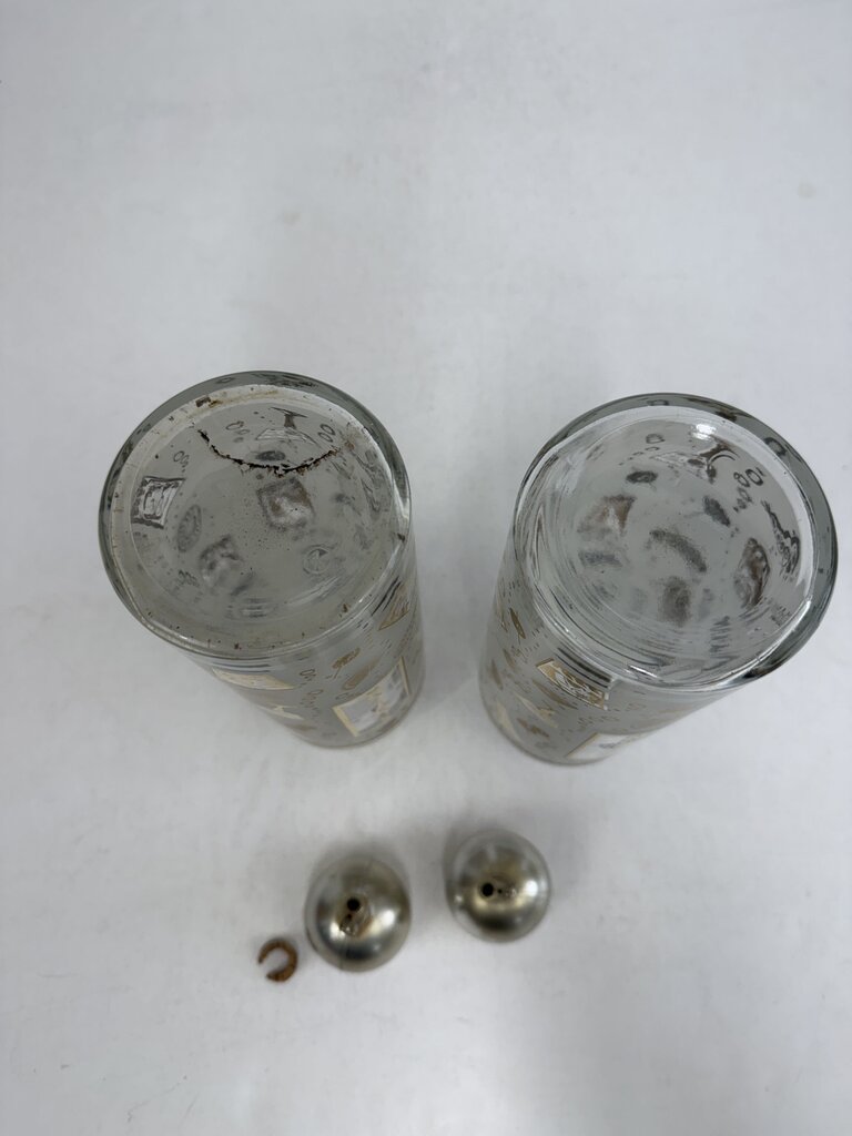 MCM Barware Bourbon & Scotch Glass Decanters /ro