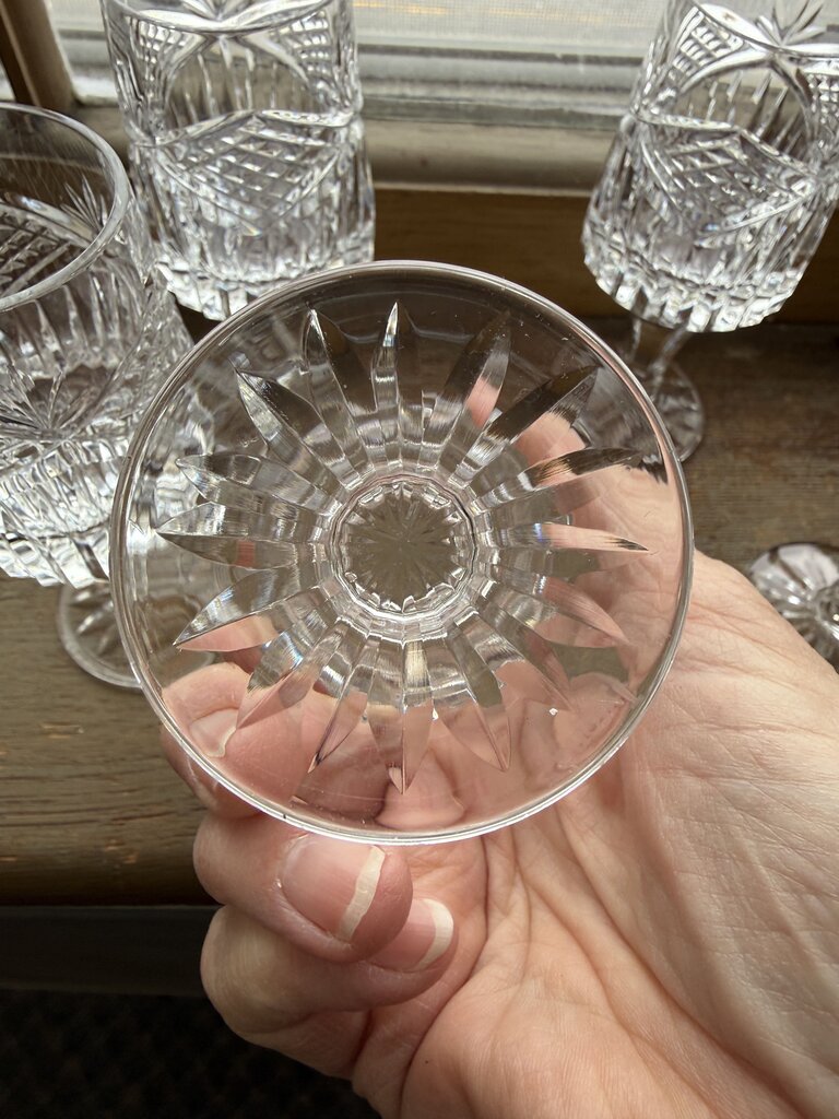 Slieve Donard by Tyrone Crystal Wine/Sherry Glass set of 5 /roh