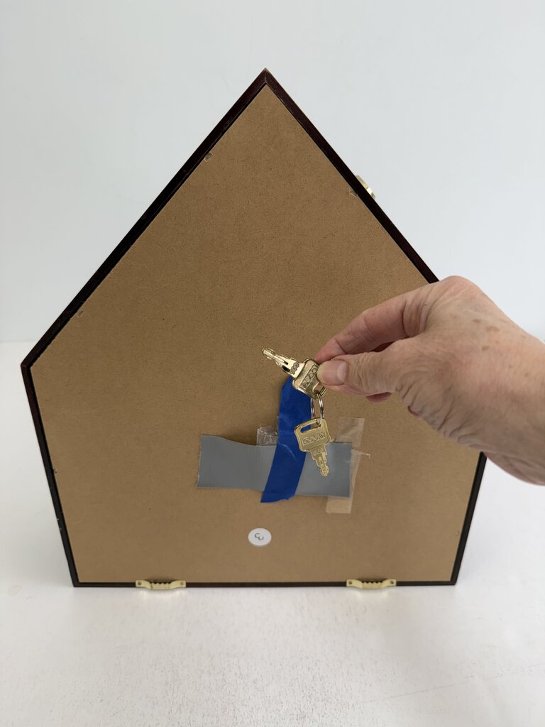 12 Baseball Cherry Wood Display Case for Wall w/ key /rb