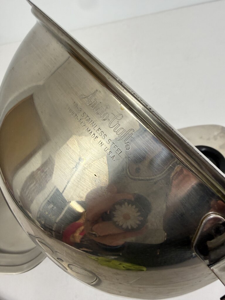 Vintage Aristo-Craft Stainless Steel 18/8 Ply Double Boiler /rw