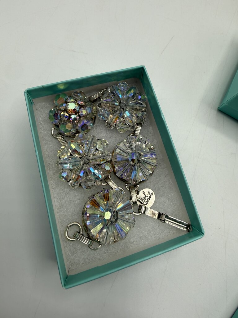 Set of 3 Bel Monili Vintage Reborn Jewelry Set of 3 Crystal /ro