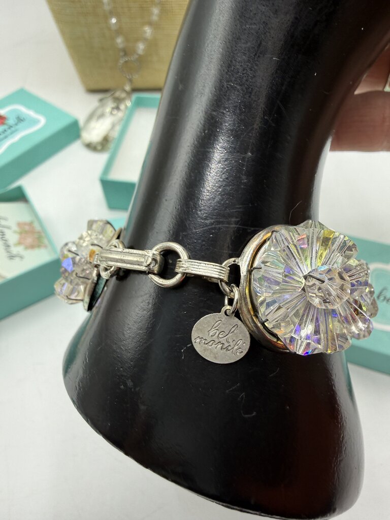 Set of 3 Bel Monili Vintage Reborn Jewelry Set of 3 Crystal /ro