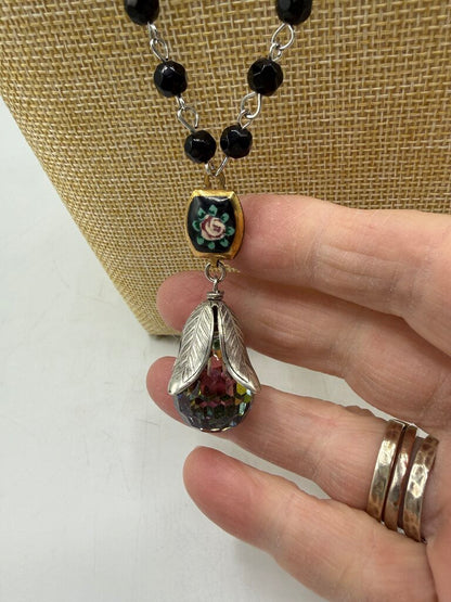 Bel Monili Vintage Reborn Jewlery Bauble Necklace & Earring set /ro