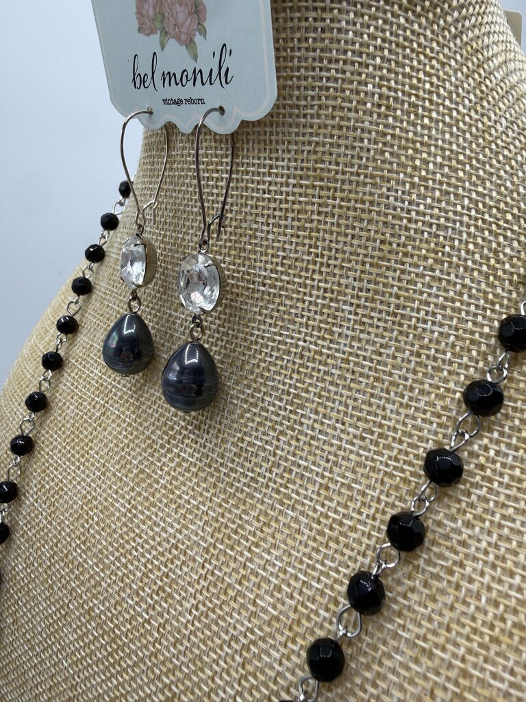 Bel Monili Vintage Reborn Jewlery Bauble Necklace & Earring set /ro