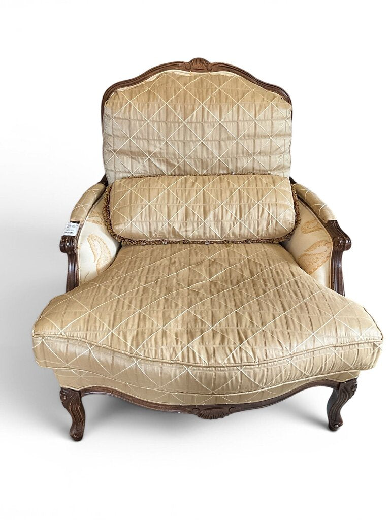 French Bergere Chair w/ Ottoman