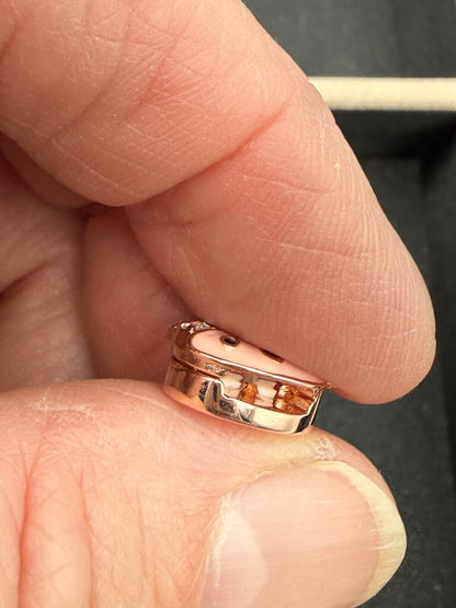 Authentic Pandora Reflexions Pink Ladybird Clip Charm 925 Rose Gold /ro