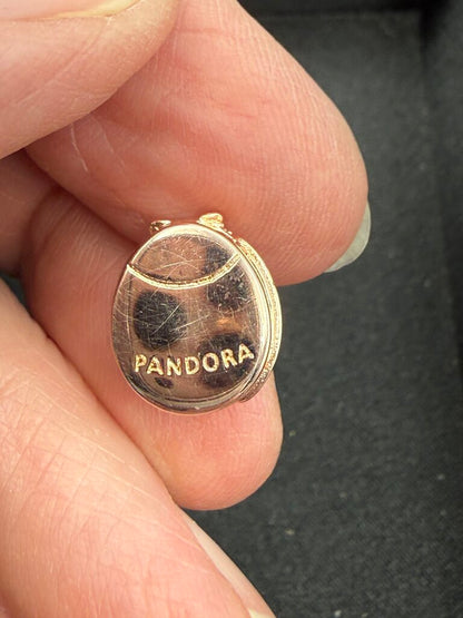 Authentic Pandora Reflexions Pink Ladybird Clip Charm 925 Rose Gold /ro