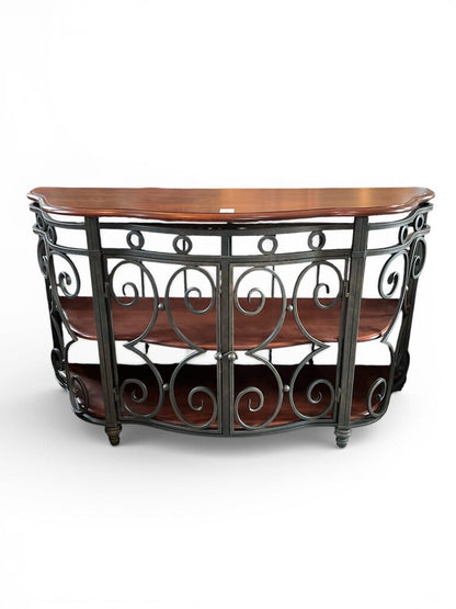Wood / Iron Console Table