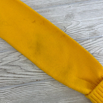 Vintage Cheerleader Supply Co.Inc. Yellow & Black Cheer Sweater Size 34 /cb