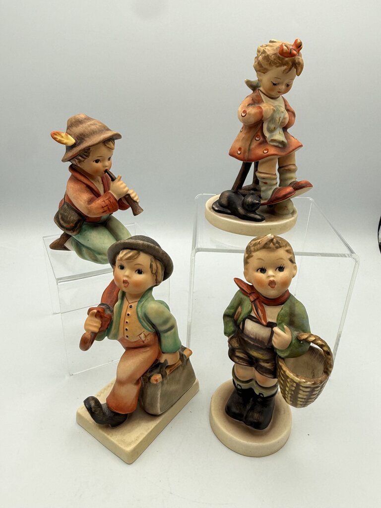 Charming Set of 4 Vintage Hummel Figurines Little Boys, Little Girl /ro