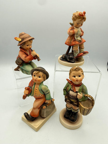 Charming Set of 4 Vintage Hummel Figurines Little Boys, Little Girl /ro