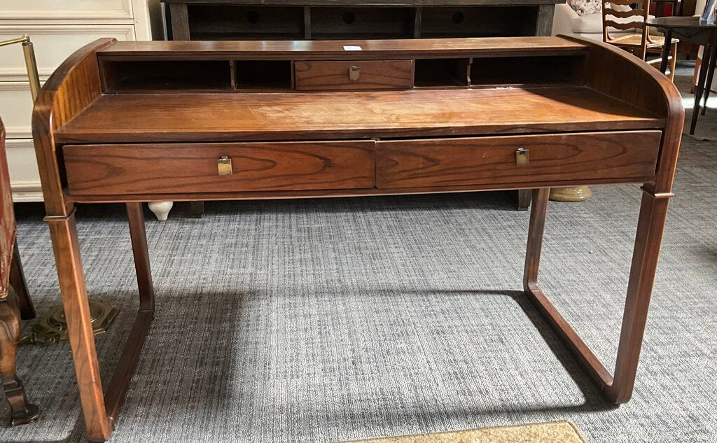MCM Walnut Writing Desk