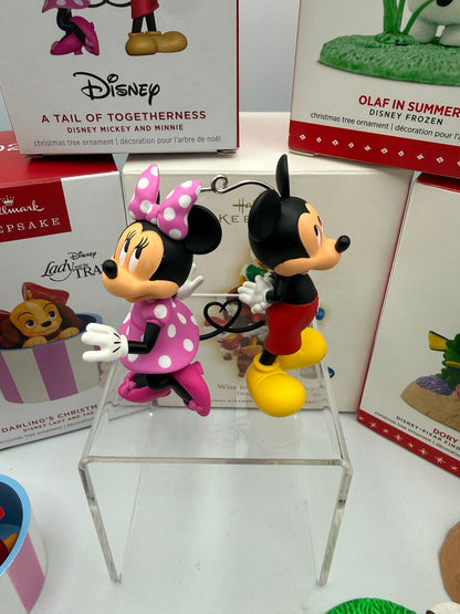 Lot of 5 Hallmark Keepsake Disney Christmas Tree Ornaments /rw