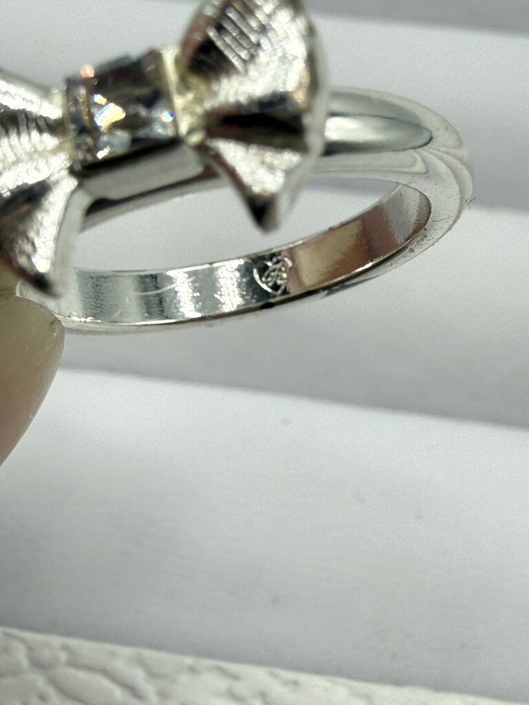 Lot of 4 SilverTone Rings Brighton, Pandora, Sterling variety sizes /ro