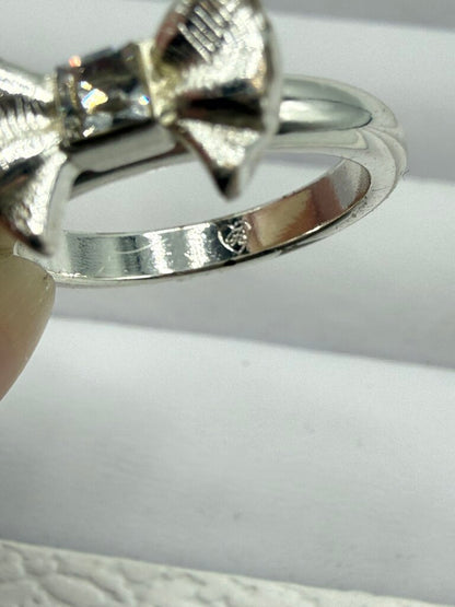 Lot of 4 SilverTone Rings Brighton, Pandora, Sterling variety sizes /ro