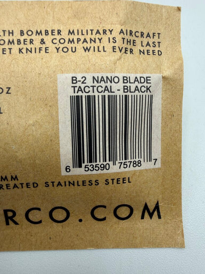Bomber & Company B-2 Nano Blade Tactical Pocket Knife NEW /ro